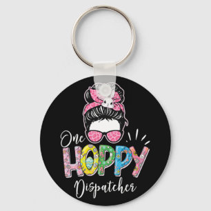 One Hoppy Dispatcher - Easter Bunny 911 Emergency Keychain