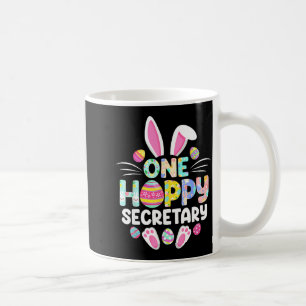 One Hoppy Secretary Funny Easter Day Coffee Mug
