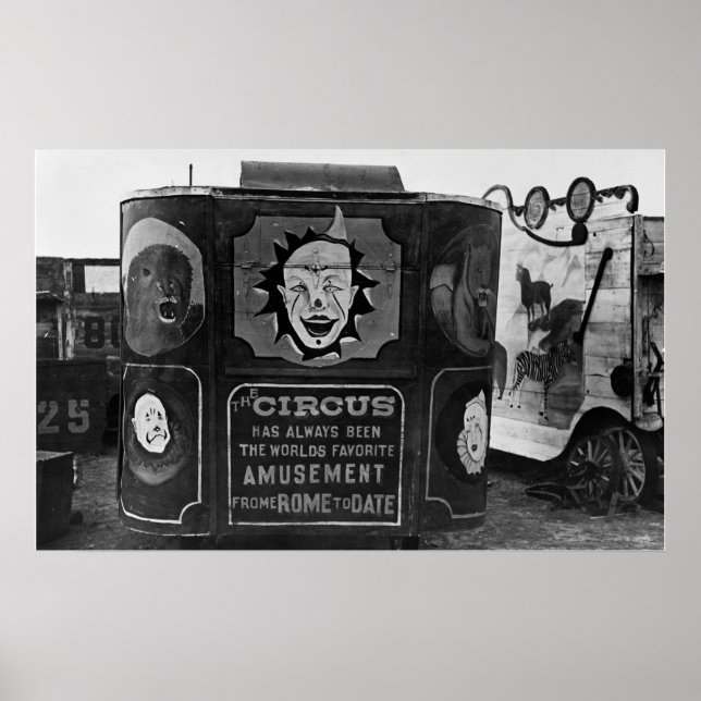 One-Horned Devil at the Circus, 1930s Poster (Front)