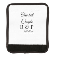 One hot add couple name initial letter text date