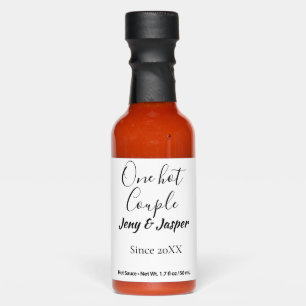 One hot couple add name since 20XX year date Sauces