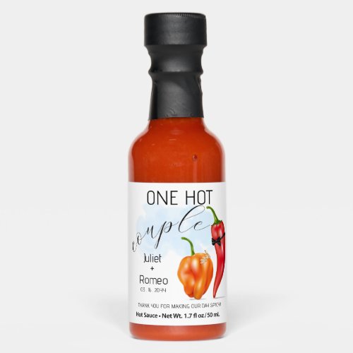 One Hot Couple Hot Pepper Wedding Sauces