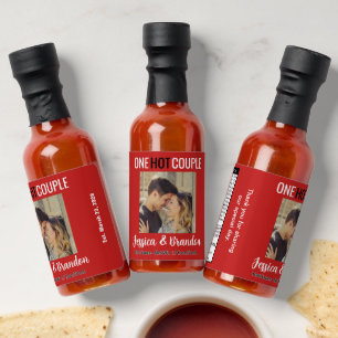 One Hot Couple Photo - Wedding Hot Sauce HS044
