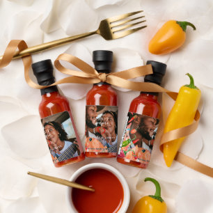 One Hot Couple   Wedding Photo Favor Sauces