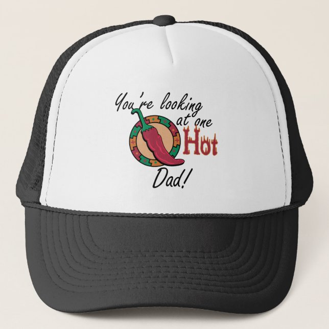 One Hot Dad Trucker Hat (Front)