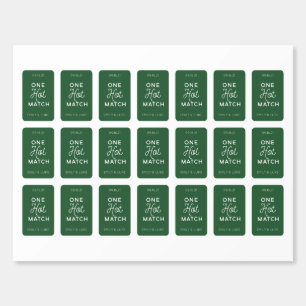 One Hot Match Custom Printed Wedding Matches