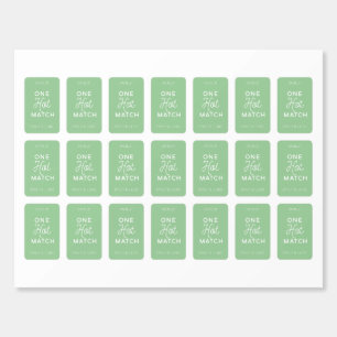 One Hot Match Custom Printed Wedding Matches