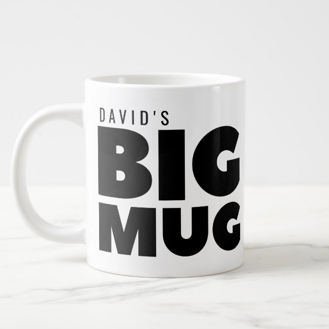 One Huge Mug | Custom Name Novelty Jumbo Cup (Left)
