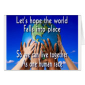 One human race (Front Horizontal)