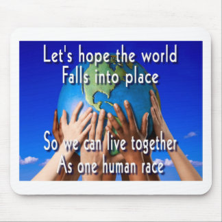 One human race mouse pad