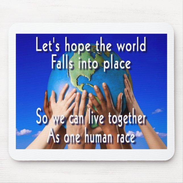 One human race mouse pad (Front)