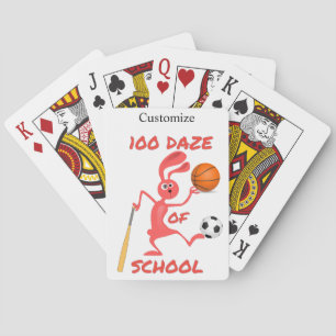 One Hundred Daze Of School Thunder_Cove Poker Cards