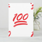 one hundred emoji (Standing Front)
