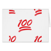 one hundred emoji (Front Horizontal)