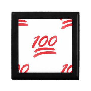 one hundred emoji gift box