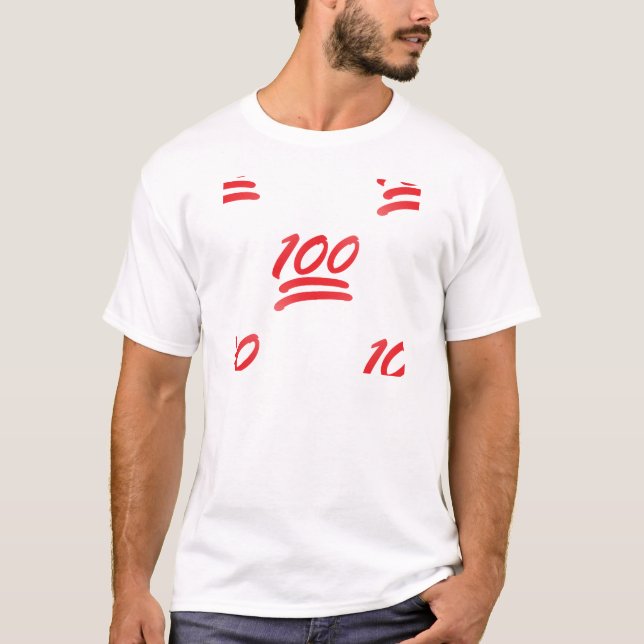 one hundred emoji T-Shirt (Front)