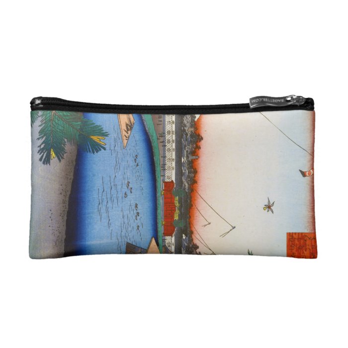 One Hundred Famous Views of Edo Ando Hiroshige Cosmetic Bags