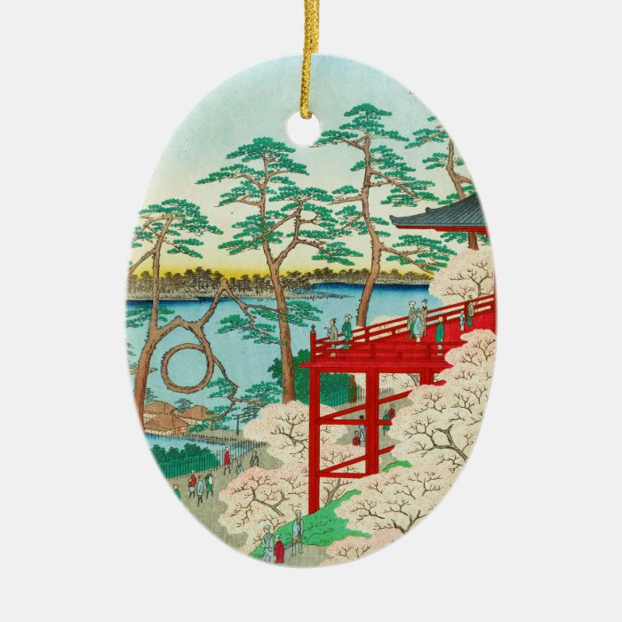 One Hundred Famous Views of Edo Ando Hiroshige Ornaments