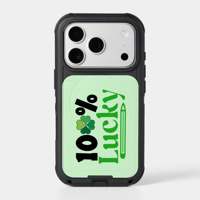 One Hundred Percent Lucky St. Patrick’s Day -61101 Otterbox iPhone Case (Back)