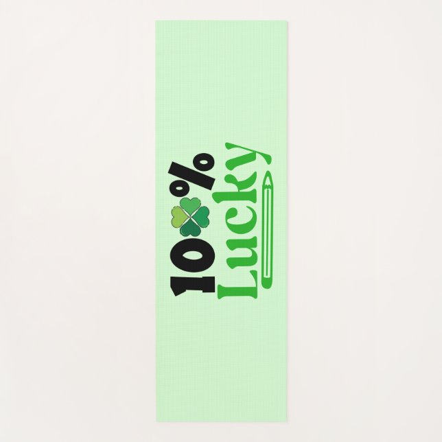One Hundred Percent Lucky St. Patrick’s Day -61101 Yoga Mat (Front)