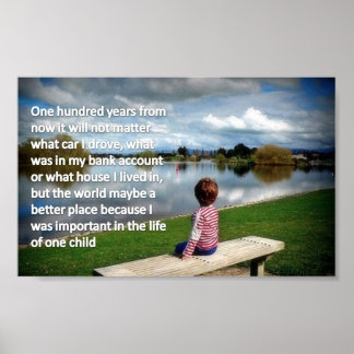 One Hundred Years From Now Poster