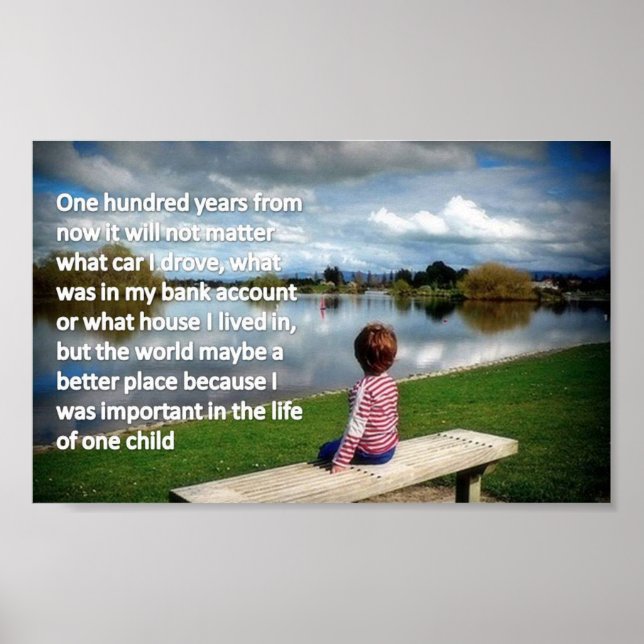 One Hundred Years From Now Poster (Front)