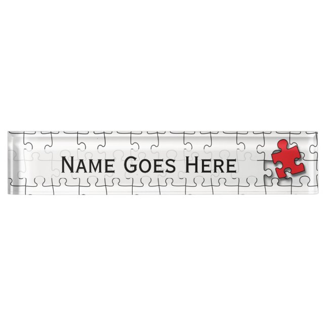 One in 110 - Autism Awareness Name Plate (Front)