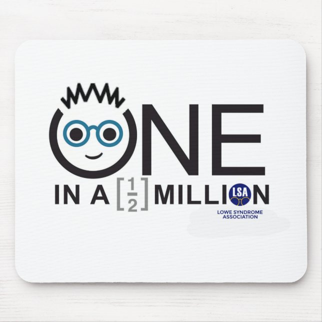 One In a Half Million Logo - Mouse Pad (Front)