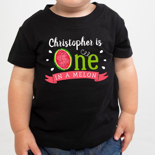 One In A Melon 1st Birthday Baby T-Shirt (Creator Uploaded)