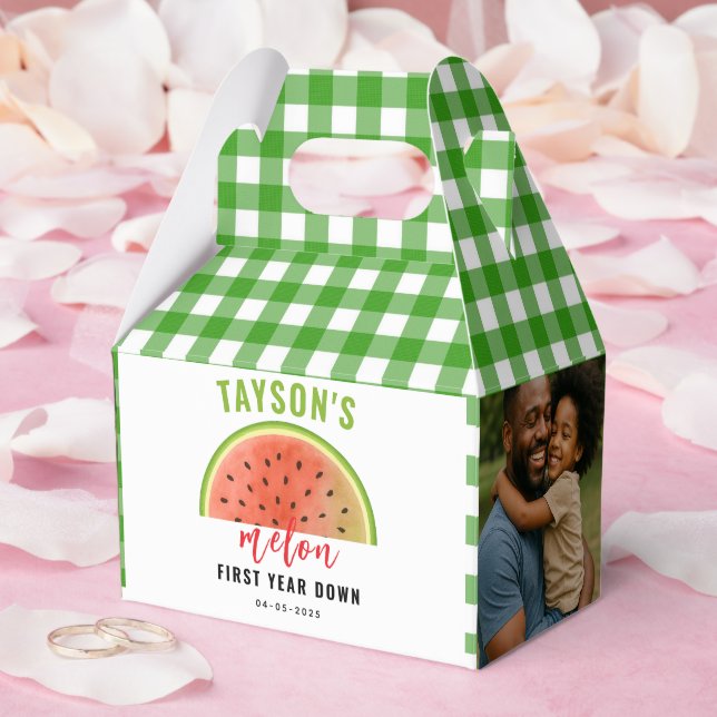 One in a Melon 1st Birthday – Cute Watermelon  Favor Boxes (Wedding)