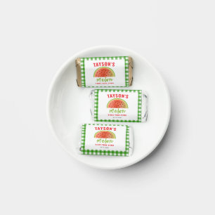 One in a Melon 1st Birthday – Cute Watermelon Hershey's Miniatures