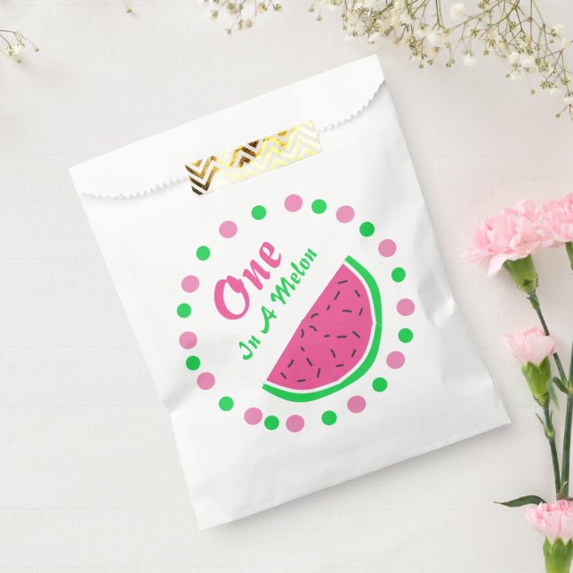 One In A Melon 1st Birthday Favor Bag (Sealed)