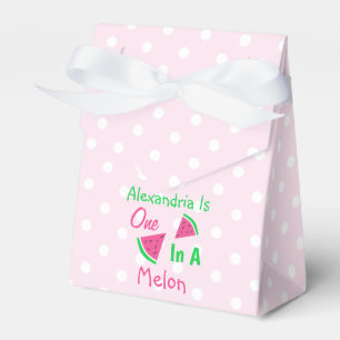 One In A Melon 1st Birthday Favor Boxes