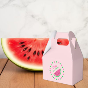 One In A Melon 1st Birthday Favor Boxes