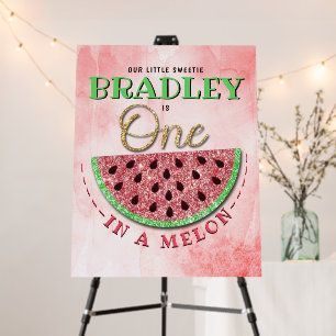 One In A Melon 1st Birthday Foam Board