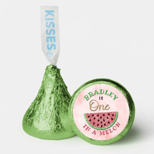 One In A Melon 1st Birthday Hersheys Kisses