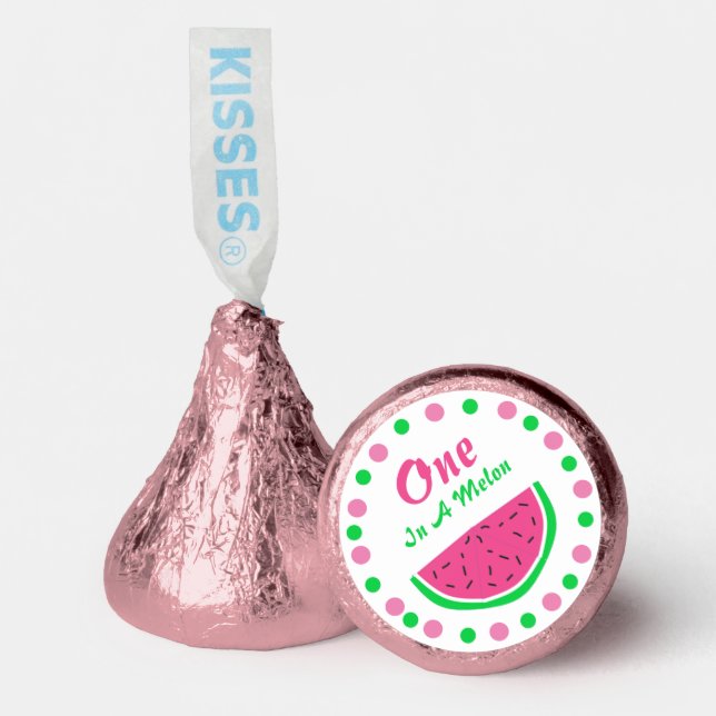 One In A Melon 1st Birthday Hershey®'s Kisses® (Front)