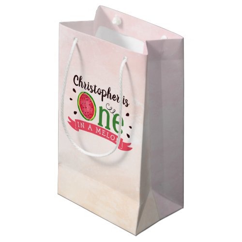 One In A Melon 1st Birthday Small Gift Bag