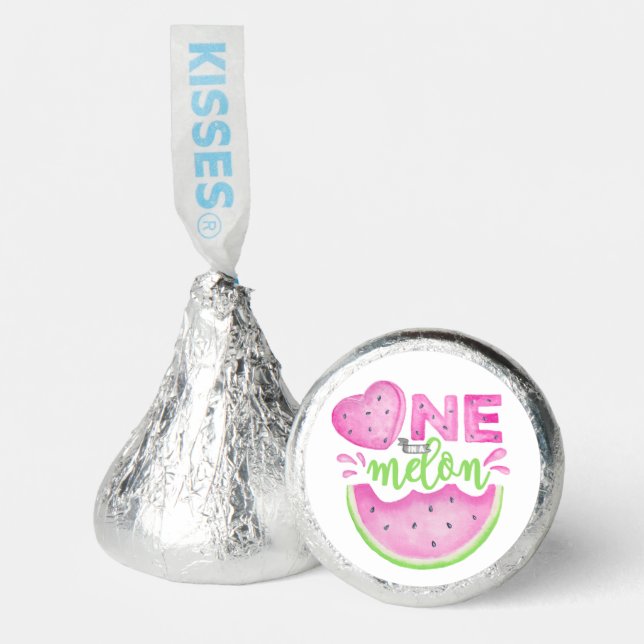 One in a Melon 1st Birthday Watermelon  Hershey®'s Kisses® (Front)