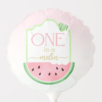 One in a Melon 6" Air-Filled Balloon – Watermelon