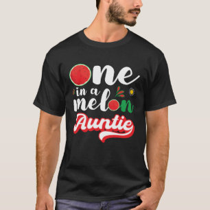 One In A Melon Auntie Watermelon Family Matching T-Shirt