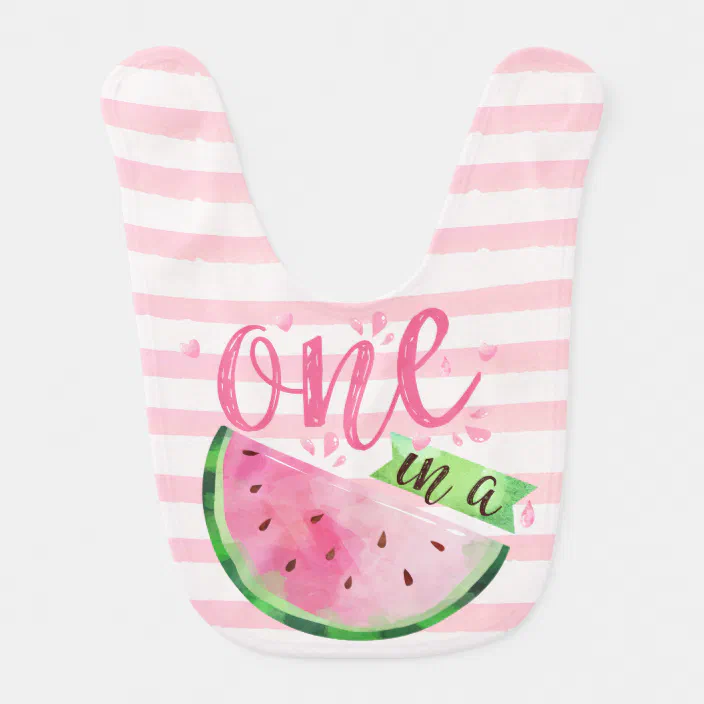 One In A Melon Baby Bib Zazzle Com