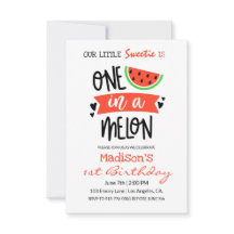 One In A Melon | Baby Birthday