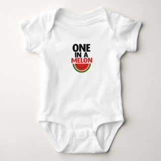 One in a Melon Baby Bodysuit – Cute Watermelon Des