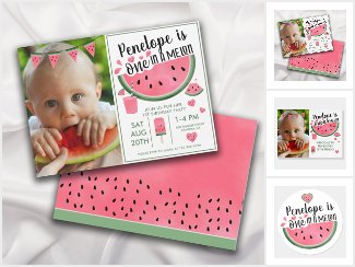 One In A Melon Baby/Kid's Birthday Party