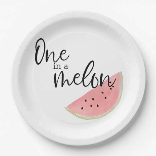 One in a Melon Birthday or PicNic Plate Paper Plates