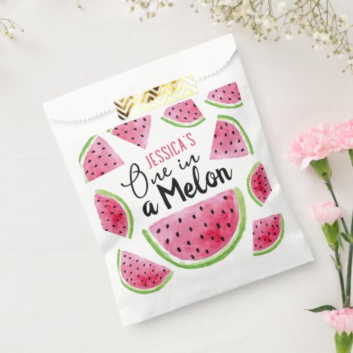 One in a Melon Birthday Party Favor Bag