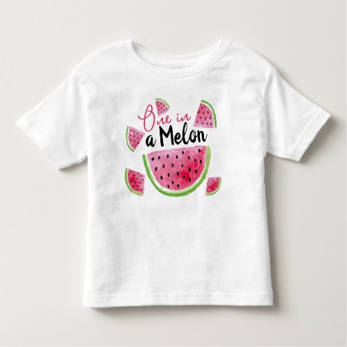 One in a Melon Birthday Party Toddler T_shirt