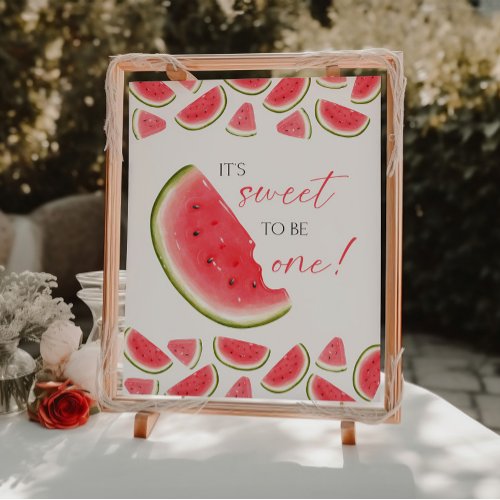 One in a Melon Birthday Sign, Sweet To Be One