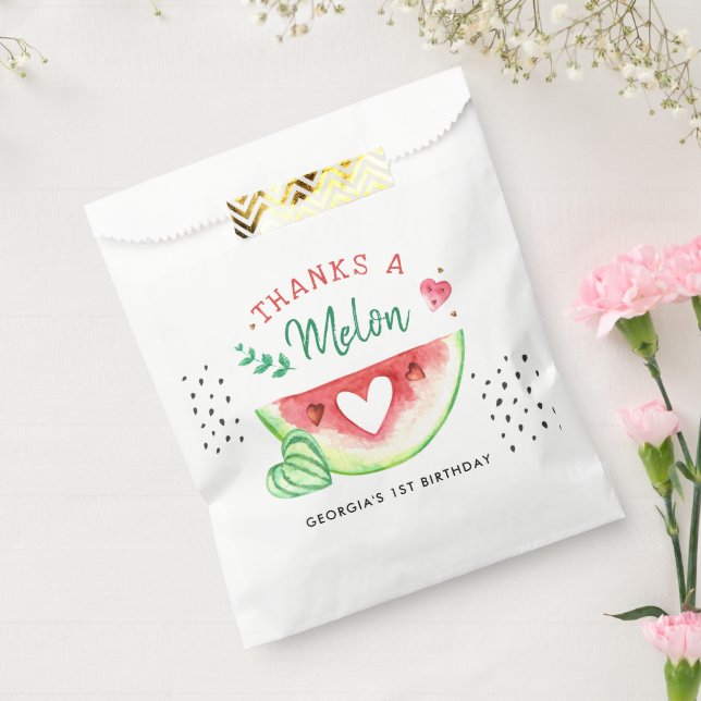 One In A Melon | Birthday Thank You Favor Bag (Sealed)